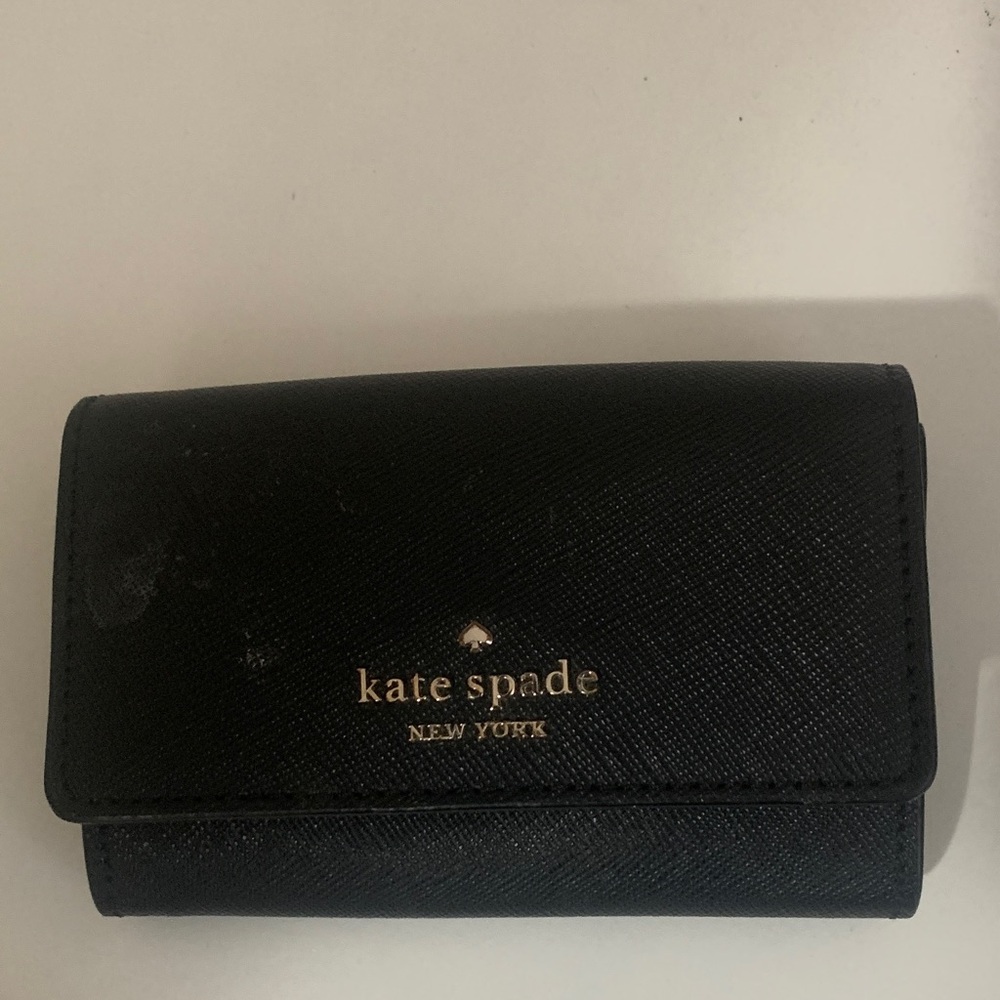 Kate Spade Midnight Black Leather Wallet